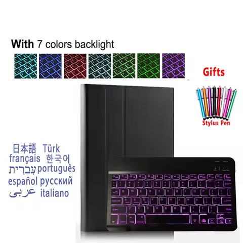 Stand Case Wireless Bluetooth Backlight Keyboard for Lenovo Tab M10 HD X306F FHD Plus TB-X606F X606X 10.3" P11 J606F Pro J706F