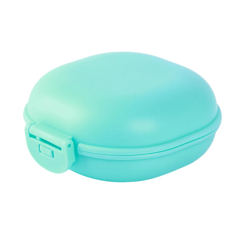 1pc waterproof soap box with lid travel bathroom creative cute solid color draining portable holde