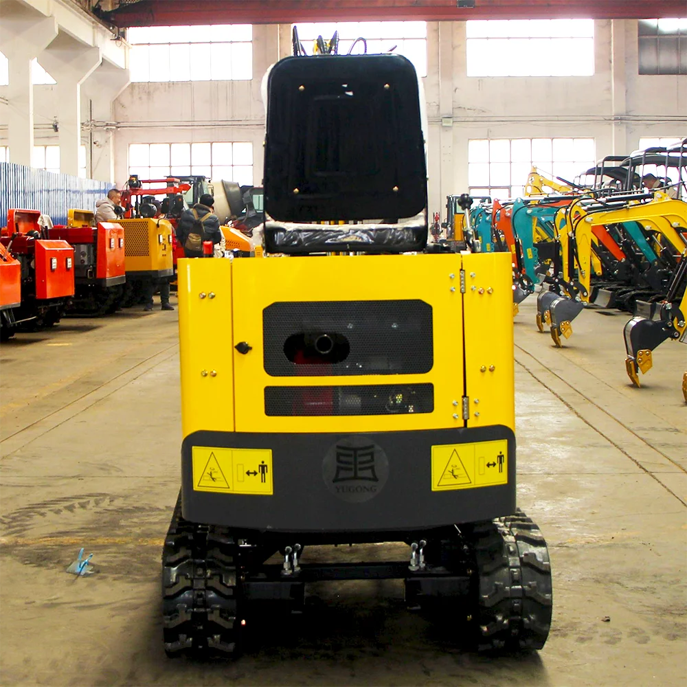 การปรับแต่งทางการเกษตร 1 ตัน Mini Excavator 1000Kg Micro Crawler Digger ไฮดรอลิกรถขุดขนาดเล็กสําหรับ Garden สําหรับขาย