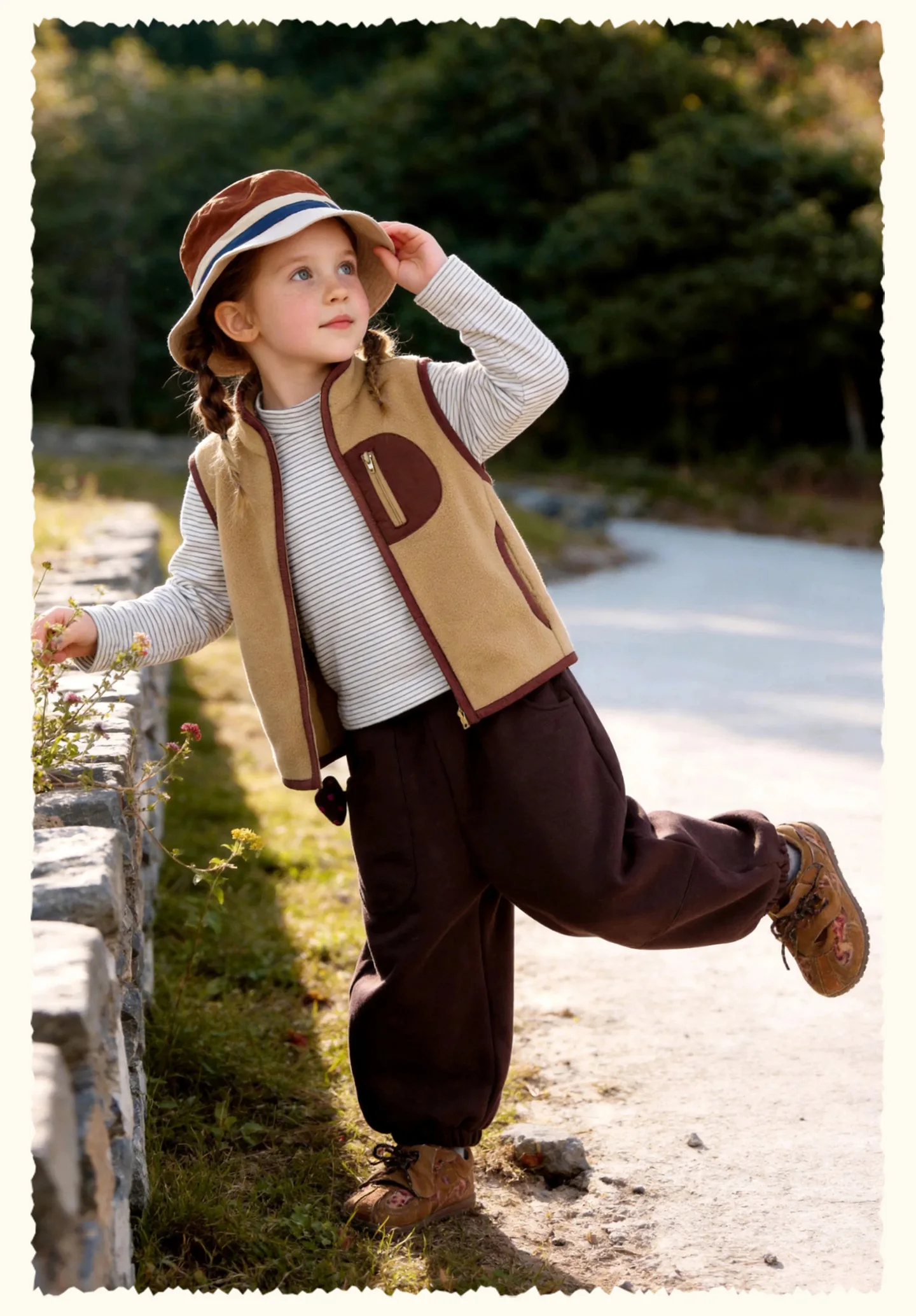 Amila 2026 Herbst Neue Kinder-Polarfleece-Weste Vielseitig Warm Farbblock Weich Bequem Gemütlich Stilvoll Tägliche Mode-Weste – Detail 10