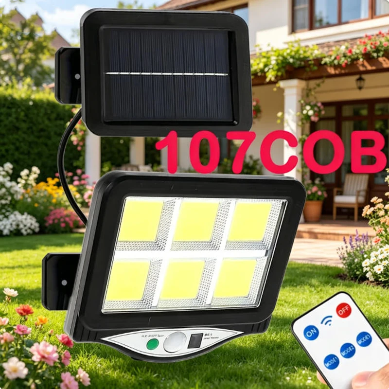 

Светодиодный солнечный настенный светильник с датчиком движения, 3 режима, водонепроницаемый, для сада и улицы, для обеспечения безопасности