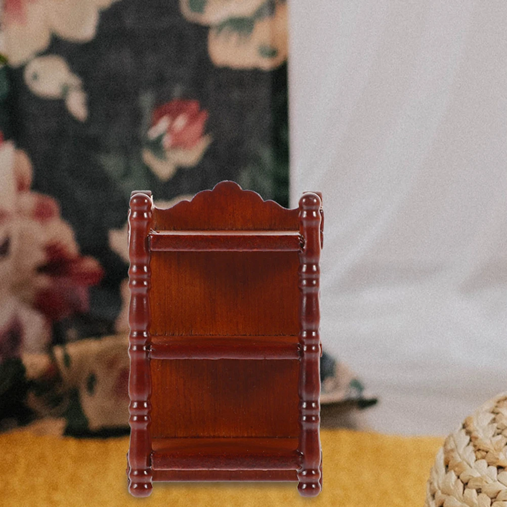 

2Pcs Mini Nightstand Wooden Bedside Shelf for Dollhouse Bedroom Setup 1:12 Scale Miniature House Interior Decor Item