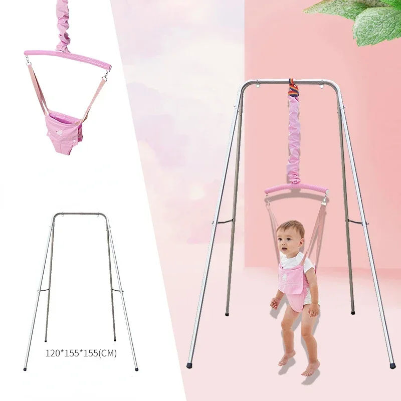 Cartoon Baby Bouncer – Fitness Stand, Rocking Jump Chair, Swing for Early Education, Baby Gym Toys, Infant Activity Center