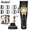 Kemei 2373 전문 이발사 페이드 헤어 클리퍼 무선 헤어 트리머 전기 남성 헤어 커팅 머신 마그네틱 모터 8800RPM 1