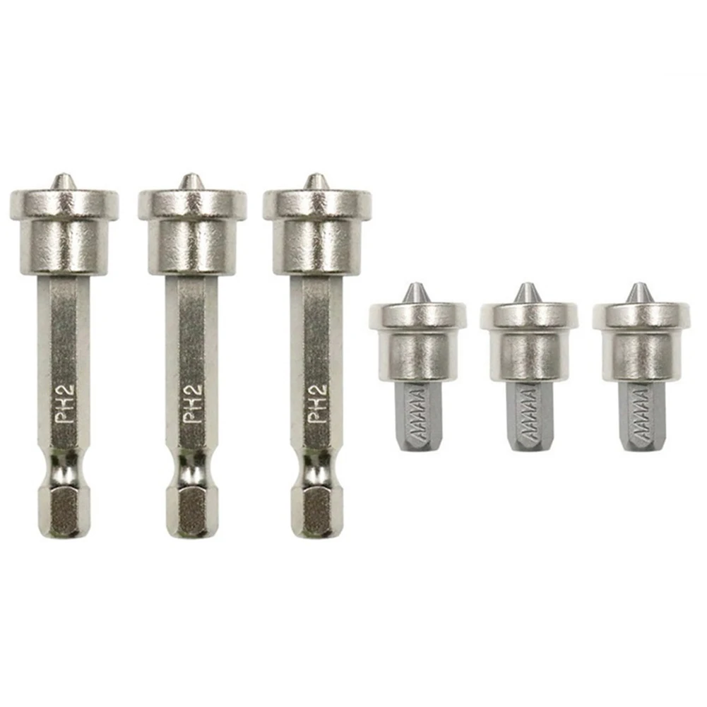 Plasterboard Drywall Bit Screwdriver Bit Drill Batch 1/4” Hex Shank 3pcs High Quality Magnetic Positioning Batch Head