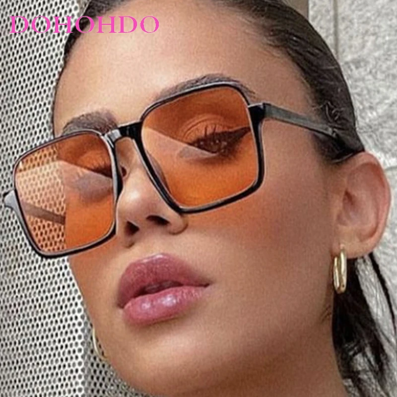 

New INS Fashion Oversized Square Sunglasses Women Men Trendy Brand Designer Traveling Driving Shades Eyewear Female UV400 Очки