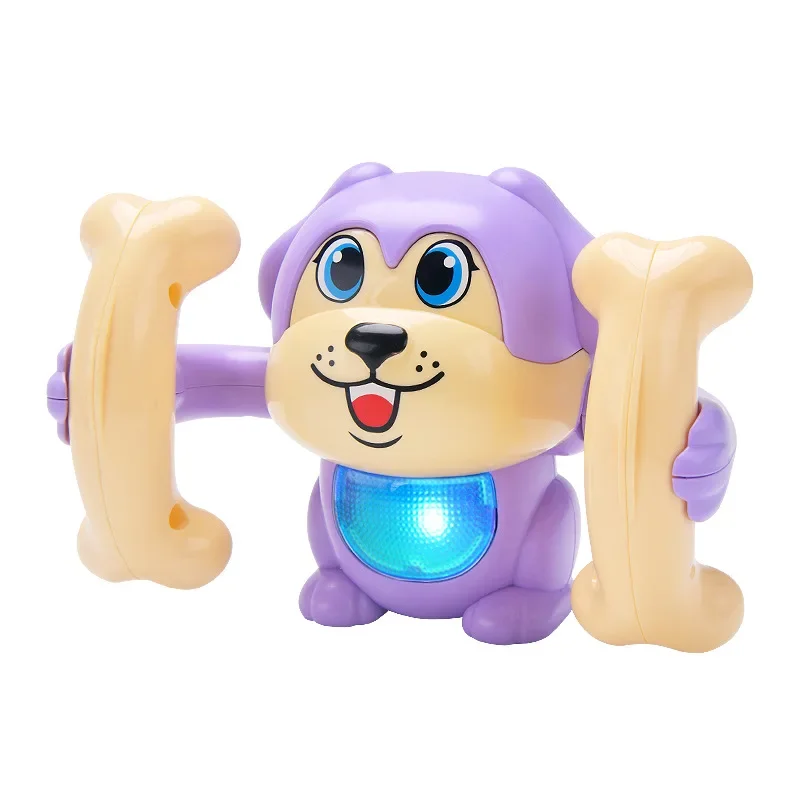 Baby Elektrische Tuimelende Hond Baby Elektrische Huisdier Rollende Speelgoed Cartoon Hond Voice Control Tuimelende Licht Muziek Grappig Speelgoed Kinderen Cadeau