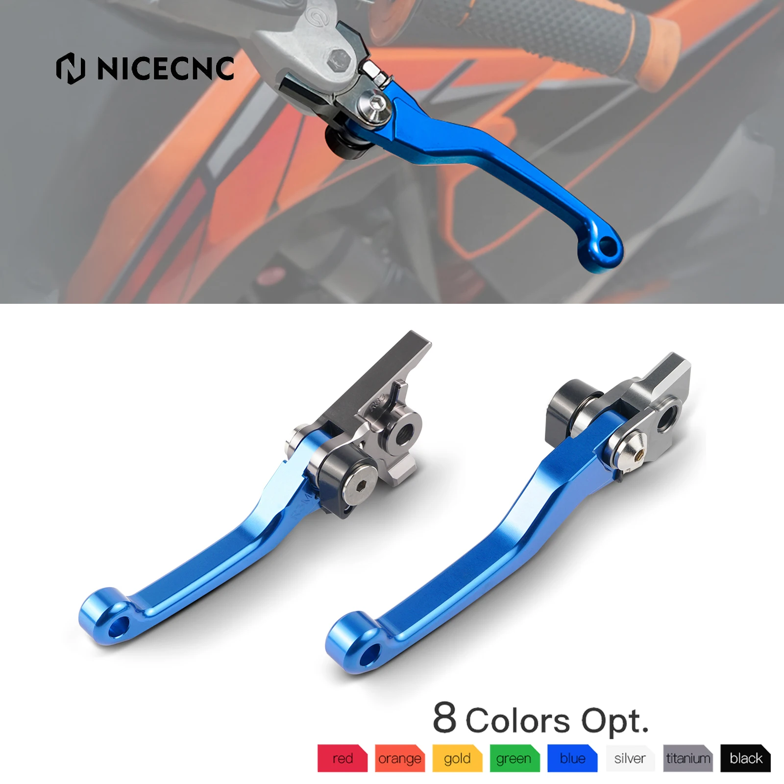 

For Husqvarna TE 300 TE 250 FE 250 FE 350 FE 450 501 2014-2016 Brake Clutch Lever For KTM EXC 300 EXCF 350 SXF 450 2014-2023