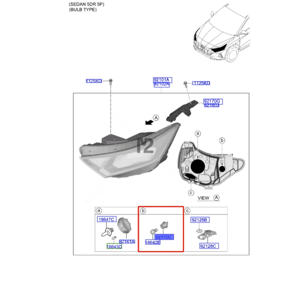 기아 카니발 포르테 소울 셀토스 소렌토 텔루라이드 전구 거치대 어셈블리, 전방 방향 지시등, 먼지 캡 소켓, 92166-A9100