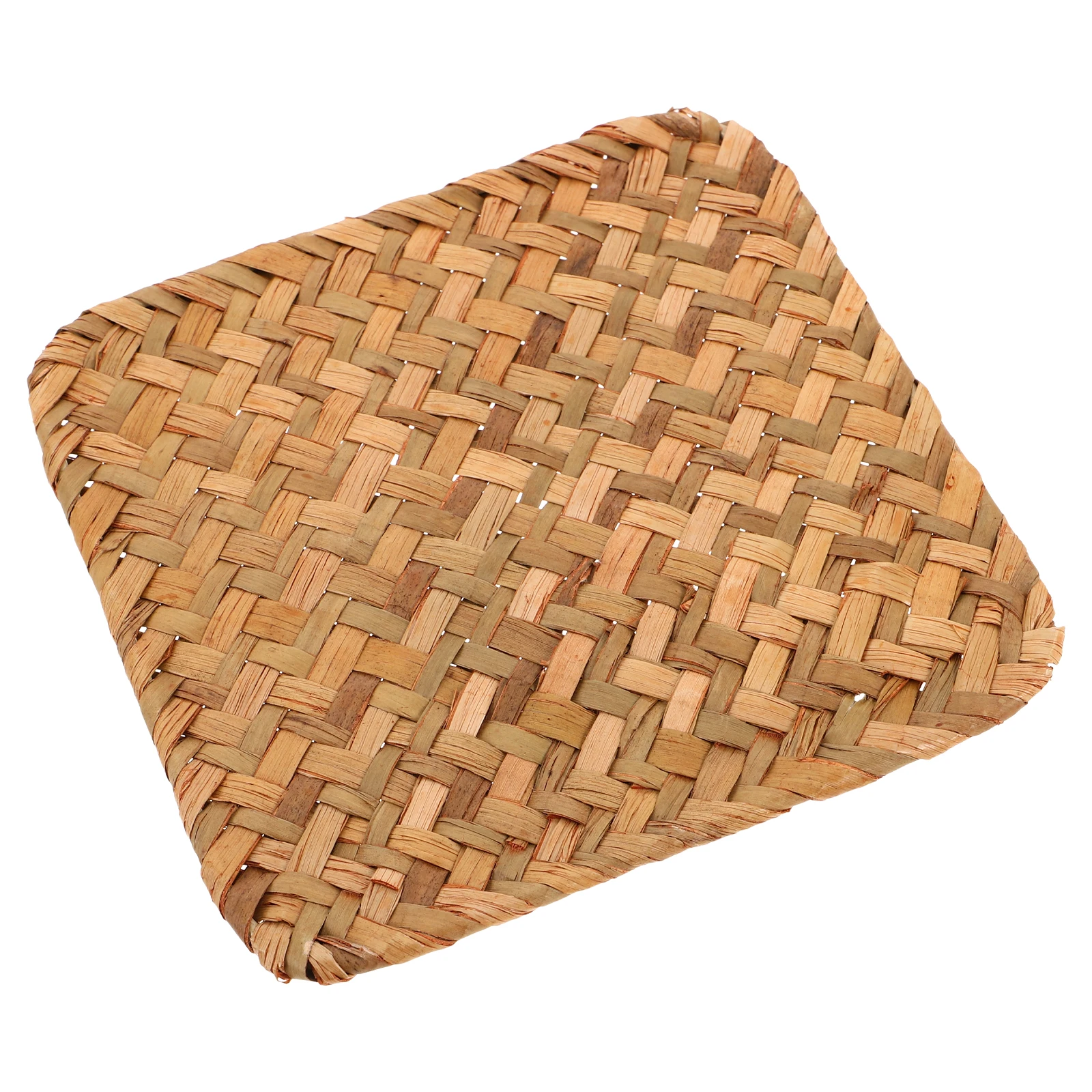 

Vintage Woven Seagrass Placemats 20X20Cm Heat Resistant Non-Slip Table Mats For Dining Coffee Tables Rectangular Woven Placemat