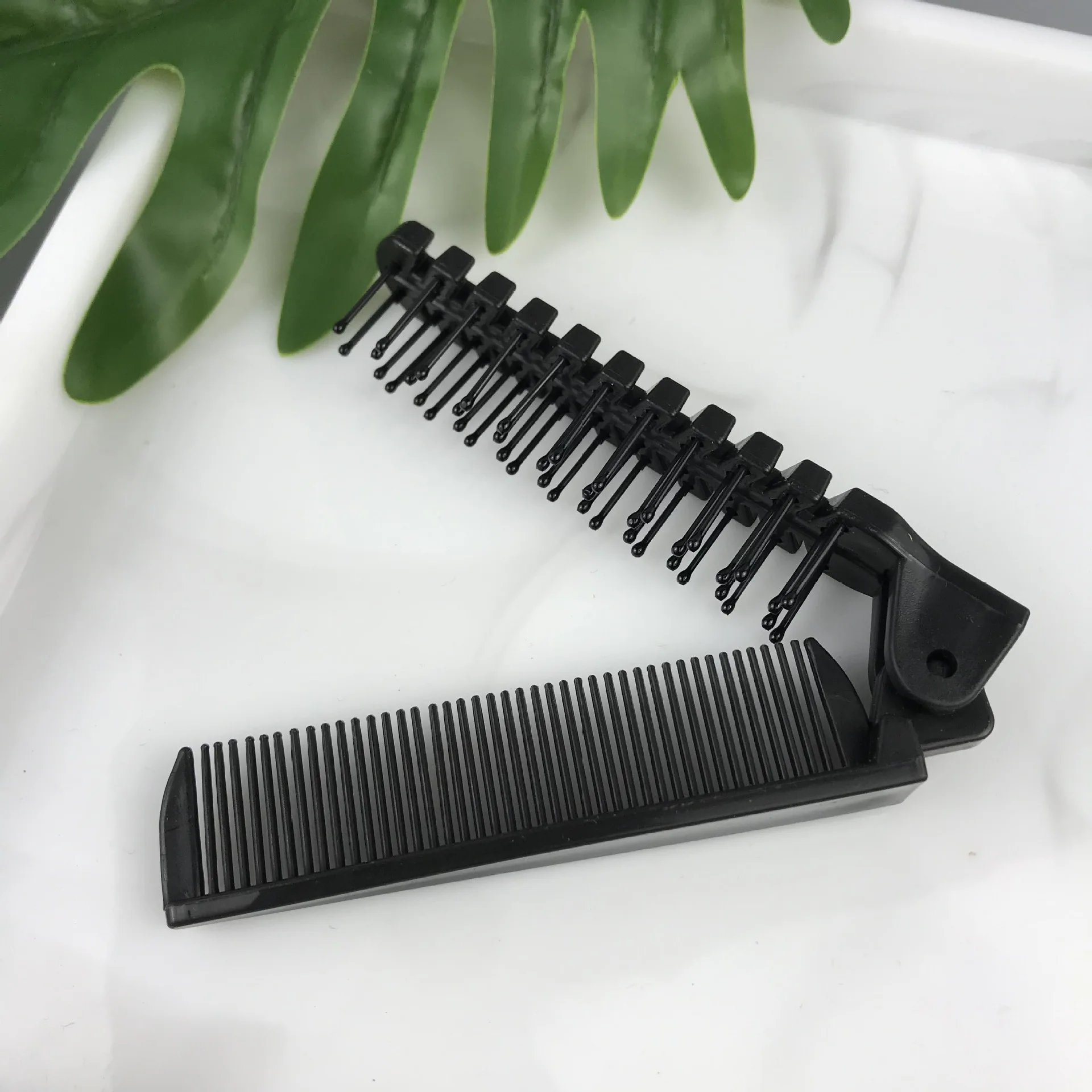 Portable Travel Hair Comb Brush Foldable Massage Hair Comb Anti Static Hairdressing Styling Tool Women Personality Hairpin