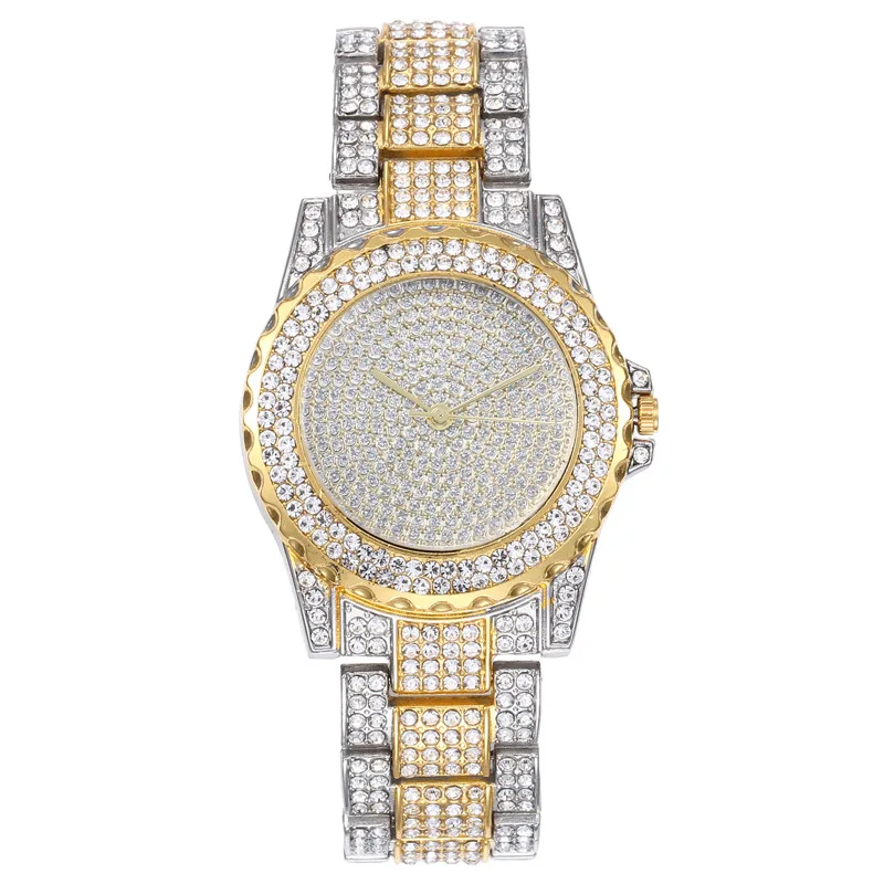 Reloj de diamantes de diosa de lujo de gama alta para mujer, reloj de diamantes completo para mujer, reloj de moda versátil, reloj de cuarzo