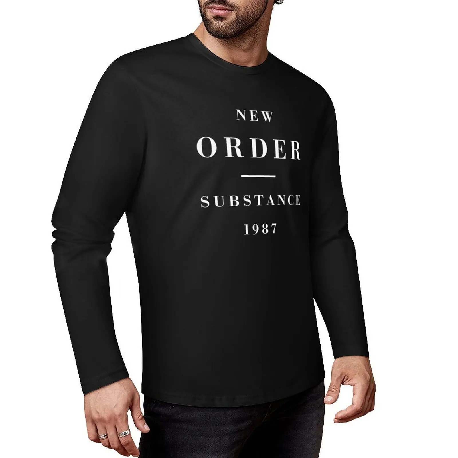 

Néw órder Substance Long T-Shirt boys t shirts tops custom t shirts black t shirt oversized shirts for men
