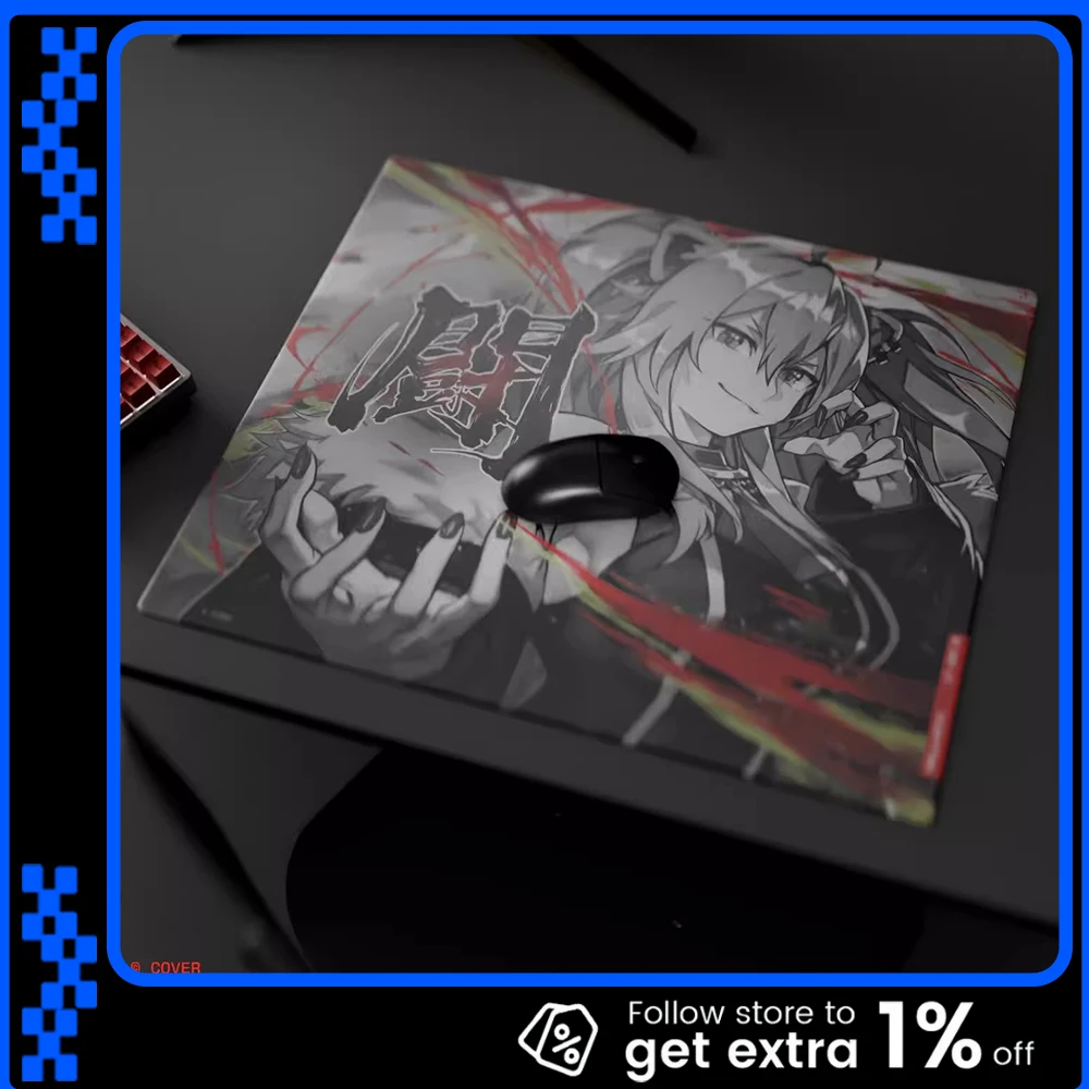 

PAN Esports SHISHIRO BOTAN Glass Mousepad FPS Smooth and Speed Mouse Pad Duplicate WALLHACKSP-005 For APEX CSGO PC Accessories