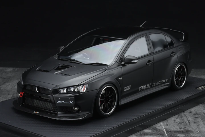 1:18จุดระเบิดสำหรับแลนเซอร์วิวัฒนาการ EVO X CZ4A TE37 jdm รุ่นลิมิเต็ดอิดิชั่นโลหะเรซินรูปประดับของเล่นของขวัญวันเกิด