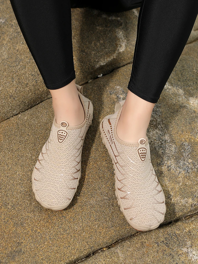 Unisex Paar-Wasserschuhe mit breiter Zehenbox, leicht und schnell trocknend, rutschfeste weiche Sohle, komfortabel für Yoga, Fitness, Strand, Wasserwanderungen und alltäglichen – Detail 10