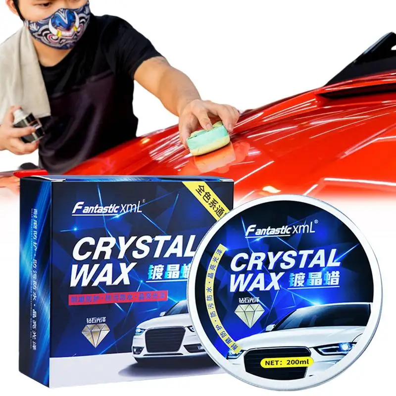 

200ml Car Crystal Plating Wax​ Set Dustproof Auto Body Hard Glossy Coating Paste Reliable Scratch Repair Agent Cars Maintenance