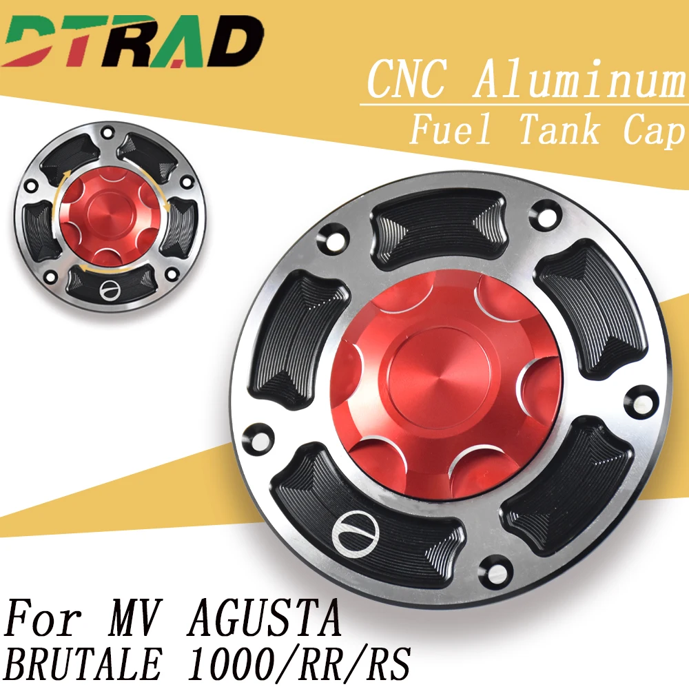 

DTRAD New Silver Screw In Fuel Tank Cap For MV AGUSTA BRUTALE 1000/RR/RS 2023 2024 2025 Motorcycle Quick Release Oil Gas Cover