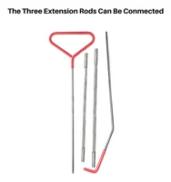 Herramientas de cerrajería automotriz de 4 piezas para cierre de puerta de coche de emergencia