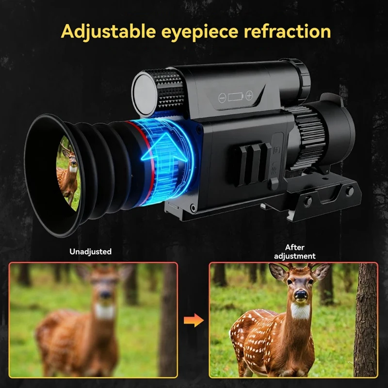 

Цифровой прицел ночного видения, линза 50 мм, очки 5-20X, монокуляр с камерой для ночного охоты, кемпинга [AA74-AAA]