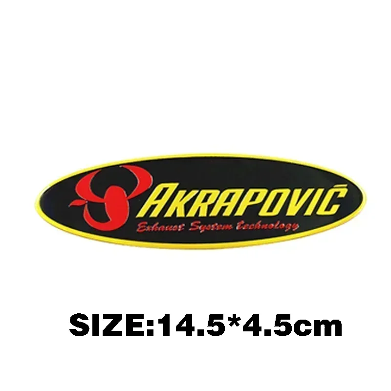 3D Motorcycle Exhaust Akrapovic Sticker Logo Silencer Muffler Tip Pipe Decal For Bmw r1200gs Exhaust stack sticker alumite