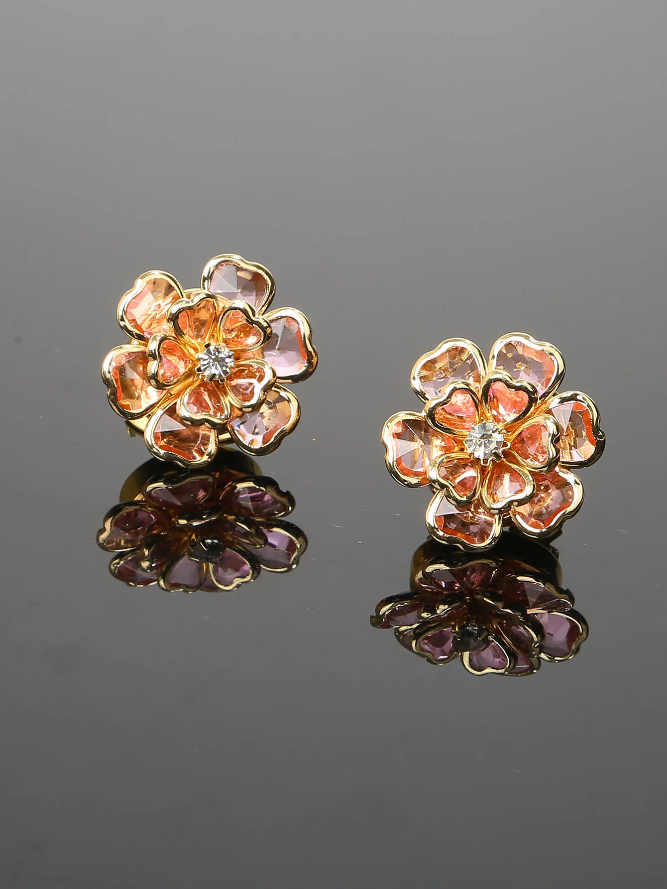 Luxury Button Covers Cufflinks Shirt Rhinestone Flower Sleeve Button Copper Clips Buttons Gifts Decorative Button 2pcs/set