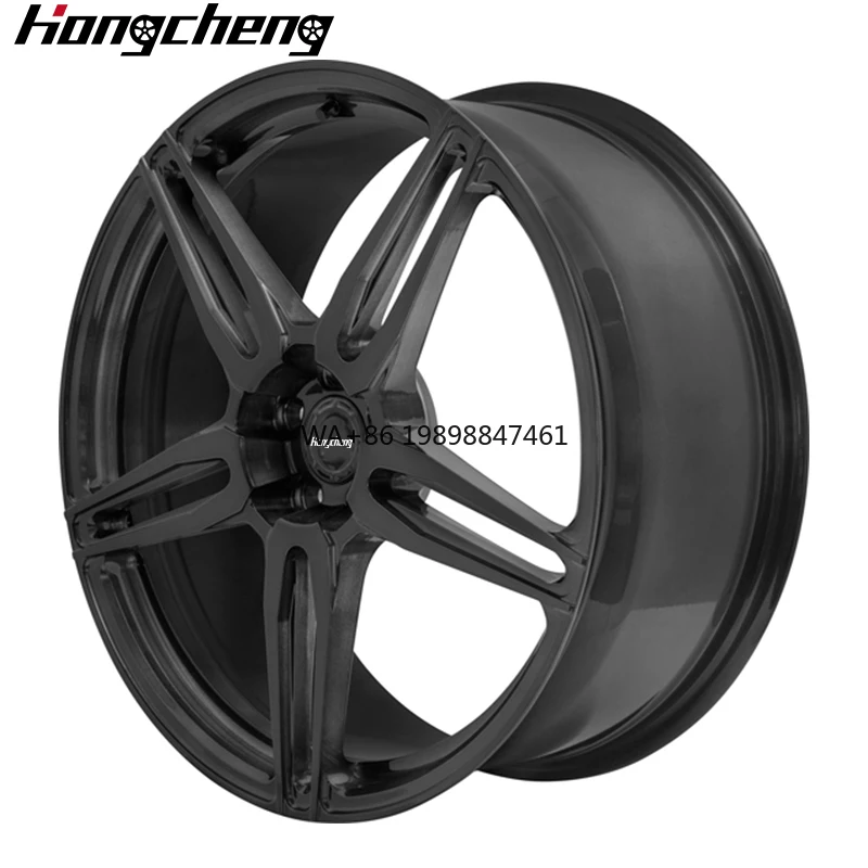 Forged Car Rims 5x114.3 5x112 22x9.5 22x10 Inch Rims 6x139.7 Gloss Black 5 Spokes Alloy Wheels for Porsche