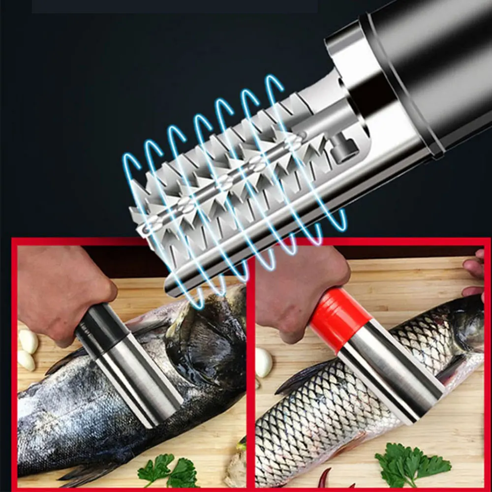 Electric Fish Scaler Kitchenware Waterproof  Electric Fish Scaler Automatic Fish Scale Tool Fish Scraper Brush Remover