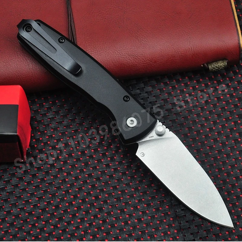 KS 2053 سكين جيب مدمج مع شفرة فولاذية D2 ومقبض ألومنيوم صلابة عالية حادة للتخييم في الهواء الطلق سكين محمول قابل للطي