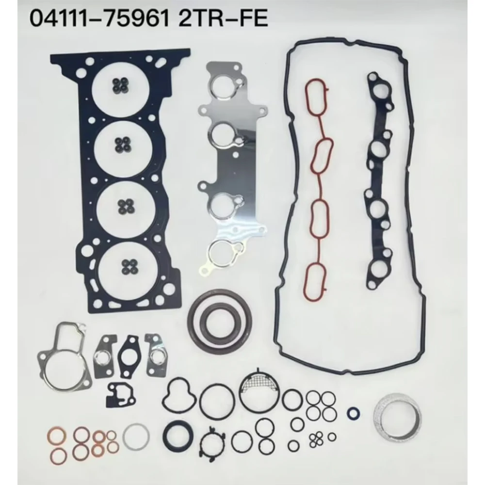 Engine Overhaul Gasket Kit for TOYOTA 2TR-FE Engine 04111-0C110 04111-75961 for Hiace V Box 2004+