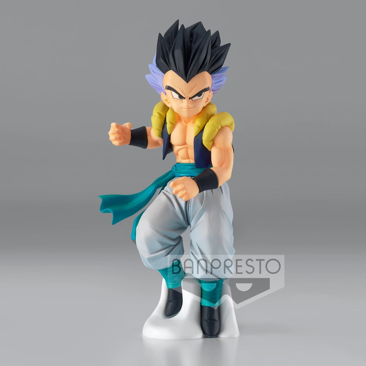 Bandai Original Banpresto Anime Dragon Ball Super Solid Edge Works Battle Series 6 Super Saiyan Gotenks PVC Action Figure Toy