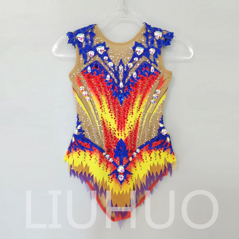 

LIUHUO Rhythmic Gymnastics Leotard Competitive Cheerleading Performance For Children