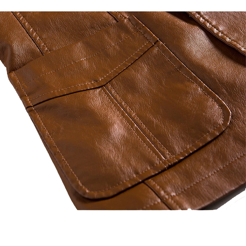 Giacca da abito in ecopelle da uomo Cappotto corto slim fit Primavera Autunno Moda Streetwear Giacche blazer casual Capispalla maschile MY164