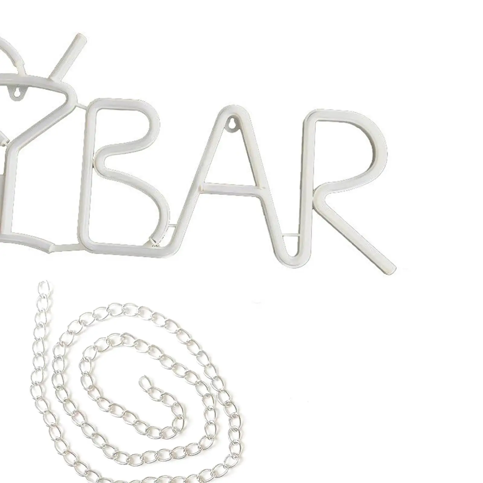 Bar Neon Sign Light, Decoração de parede LED, Bateria ou Lâmpada USB, Light Up para casa, Bar, Festa, 10.16x0.79x21.6 polegadas