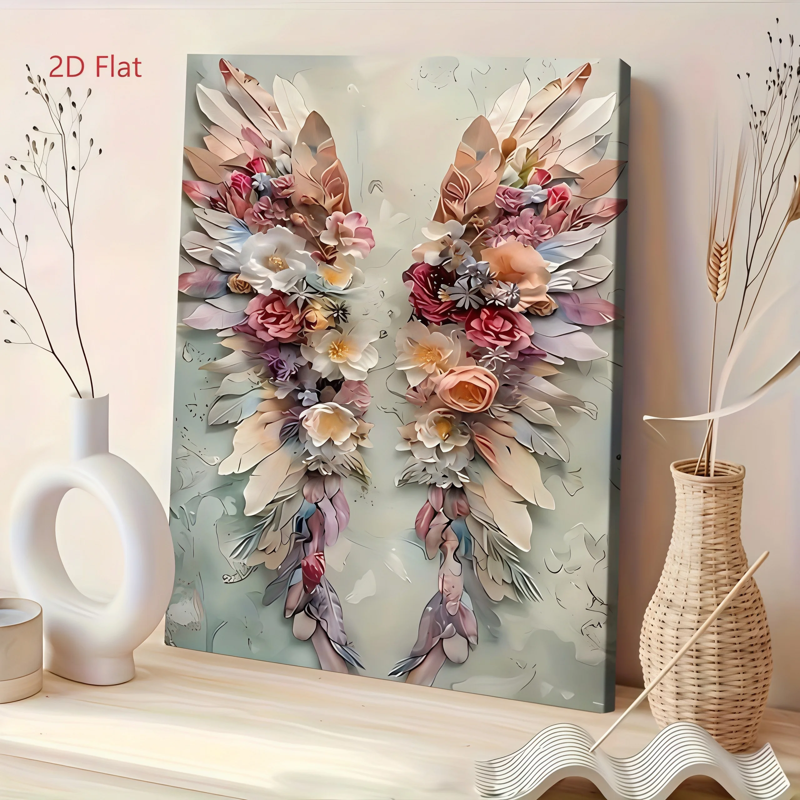 Unique Solid Wood Frame Canvas Painting Home Decor