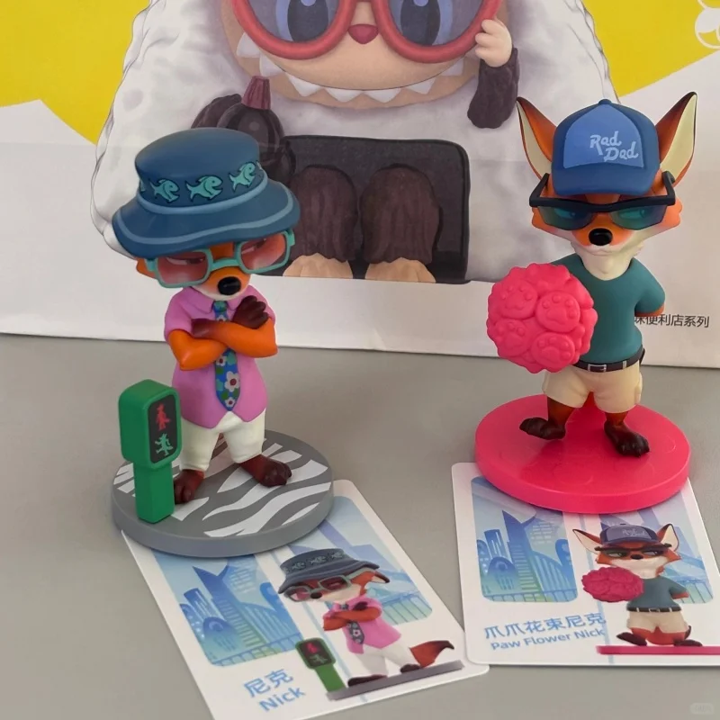 Popmart Disney Zootopia Next Adventure Series Blind Box Spielzeug Kawaii Anime Actionfigur Dekoration Geschenk Kinder Trendiges Weihnachtsgeschenk