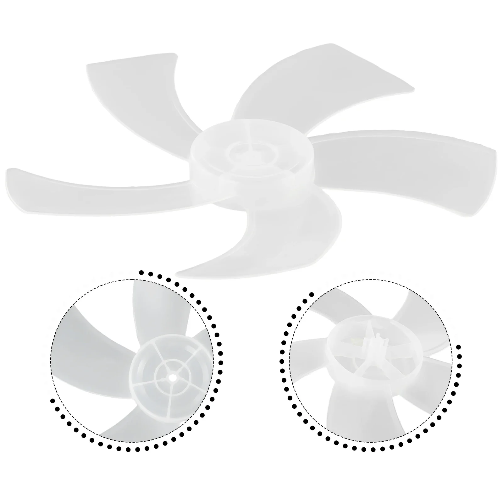 Fan Blades 16inch Floor Mounted Fan Blades Electric Plastic Fan Blades Holder For Vertical Desktop Fan Heat-resisting Low Noise