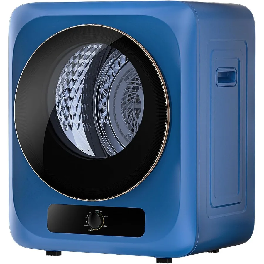 VCJ مجفف ملابس محمول للشقة 10 رطل مجفف غسيل كهربائي مدمج مع حوض من الفولاذ المقاوم للصدأ 1.5 قدم مكعب مناسب لـ A