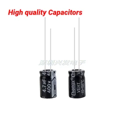 100PCSPCS 400V4.7UF 4. 7uf 400V switching power supply long service life electrolytic capacitor 8X12MM