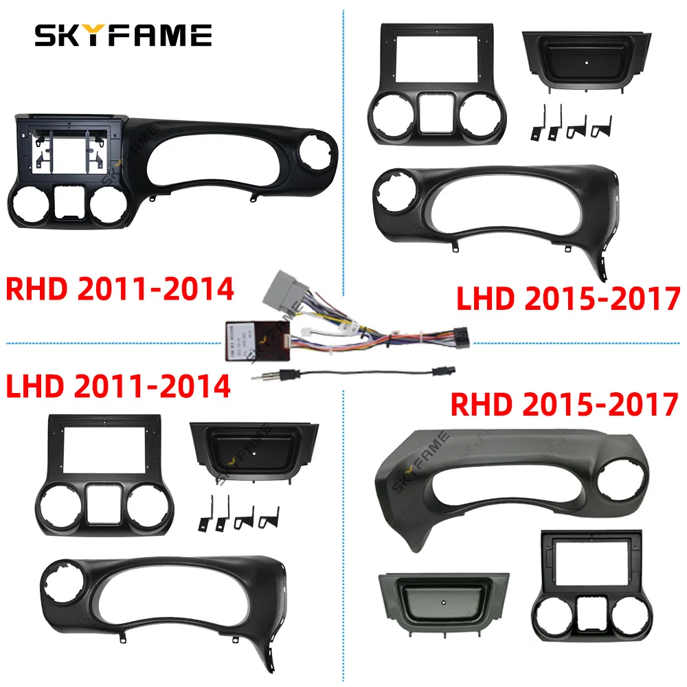 

SKYFAME Car Frame Fascia Adapter Canbus Box Decoder Android Radio Dash Fitting Panel Kit For Jeep Wrangler Rubicon