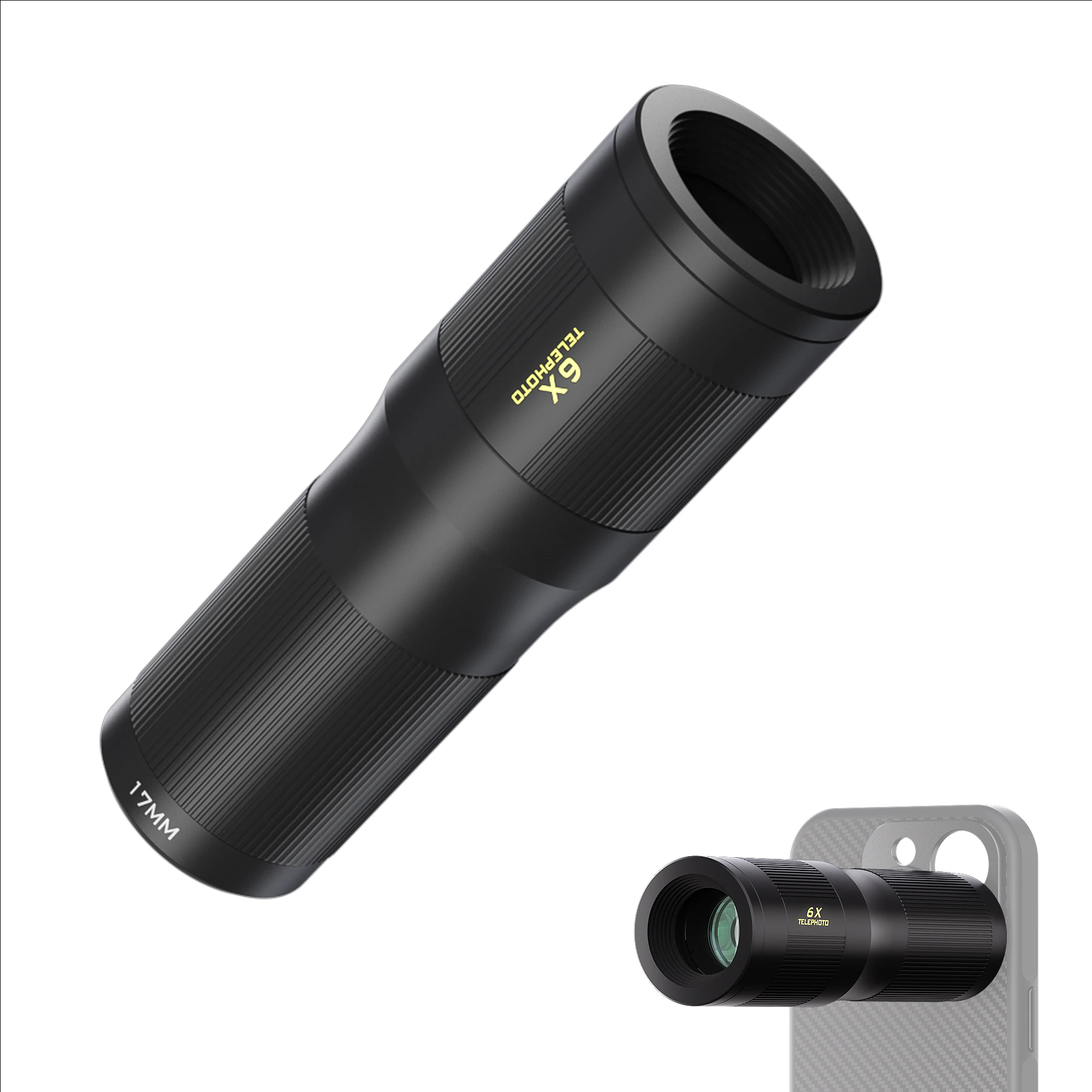 Freewell 6x Telephoto Lens Compatible 17mm Mount Phone Case for Enhanced Smartphone Zoom Photography Capture Distant Details