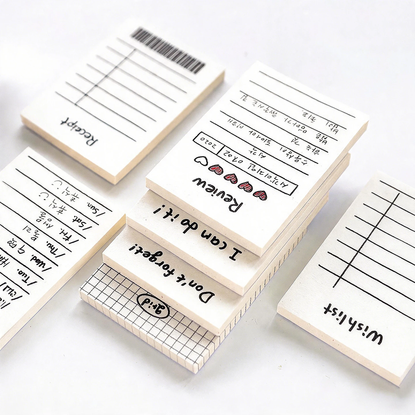 Minimalist Mini Notepad, Tearable Daily To-Do List Planner for Students, Small Notebook for Notes and Memos