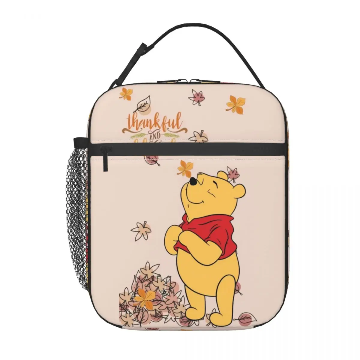 Custom Winnie Pooh Bear Manga Lunch Bag Women Warm Cooler Insulated Lunch box per la scuola degli studenti