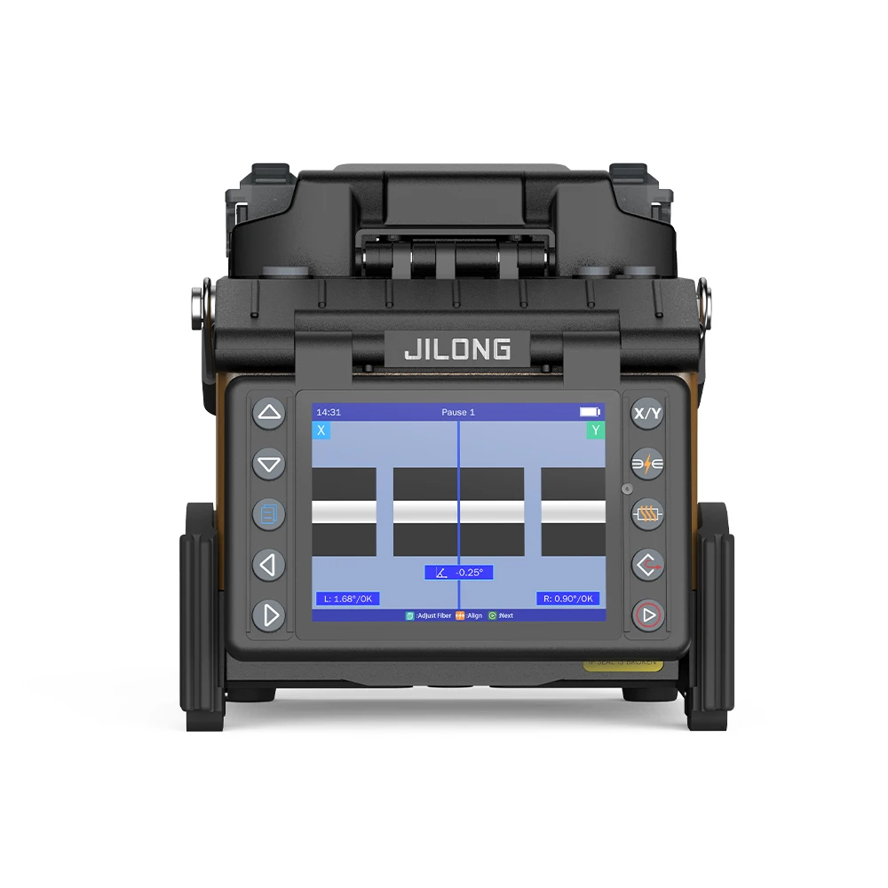 JILONG-Fiber Optic Fusion Splicer, 4 Motors KL-520 Fiber Splicing Machine, 8S Splicer Time ,18s Heating Time,3 Years Warranty