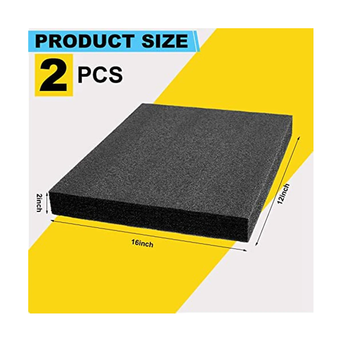 Polyethylene Foam 16X12X2Inch Polyethylene Foam Sheet Thick Foam Padding Foam Inserts for Crafts Polyethylene Foam Pad