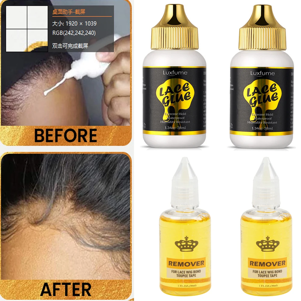

Lace Front Wig Glue Extra Hold Waterproof Super Bonding Adhesive Glue For Wig lace glue Hair Glue Hair Styling Tools lace glue