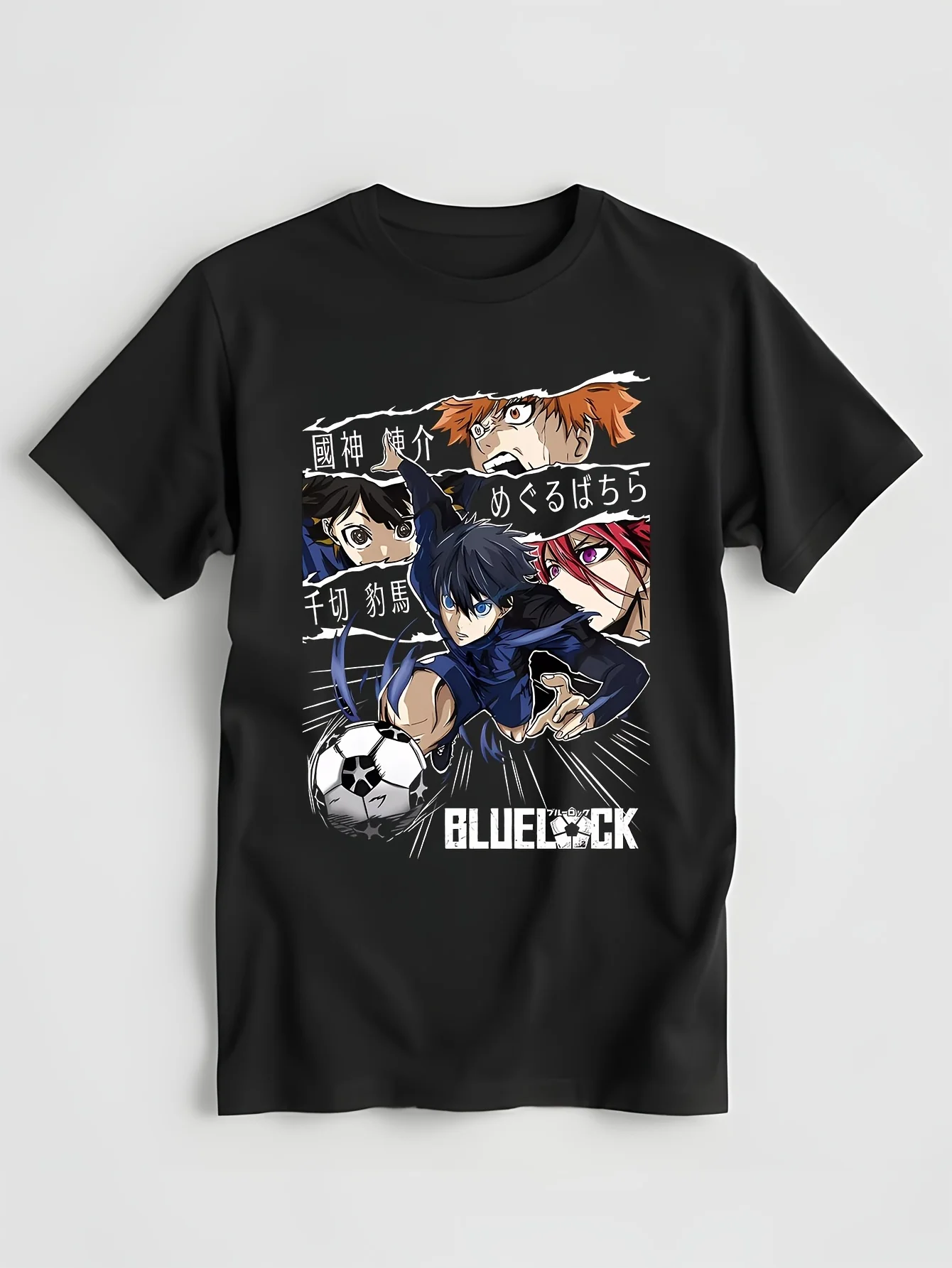 Blue lock T-shirt Kunigami Rin Itoshi Barou Shouei Meguru Bachira Shirt All  Navy