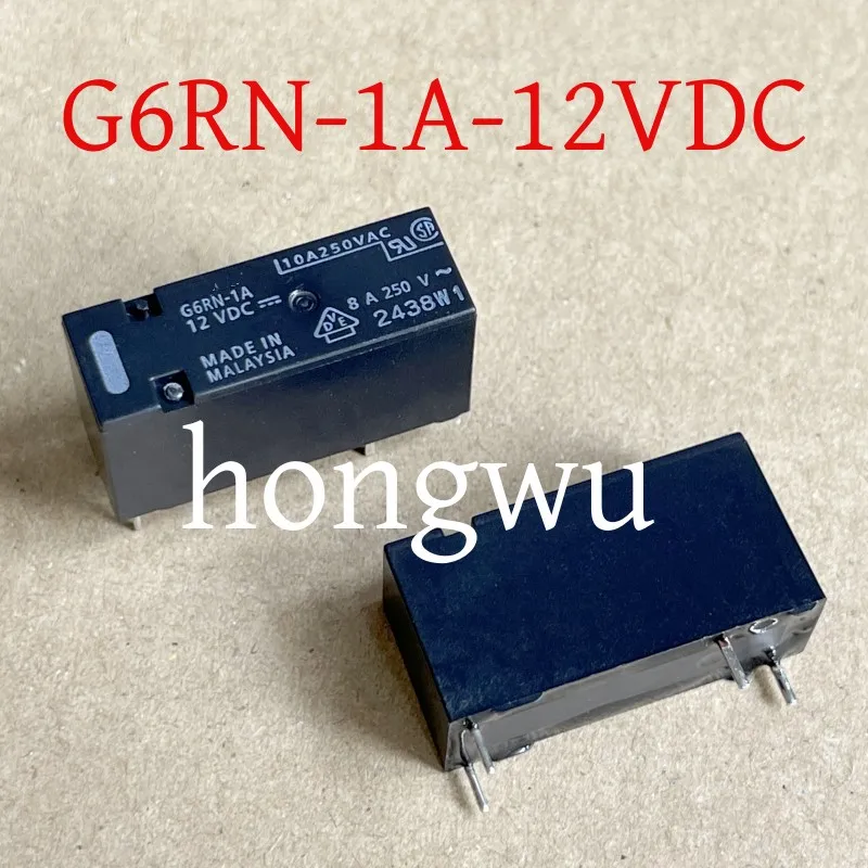 

100% Original New 2PCS G6RN-1A-12VDC relay 8A 4pins