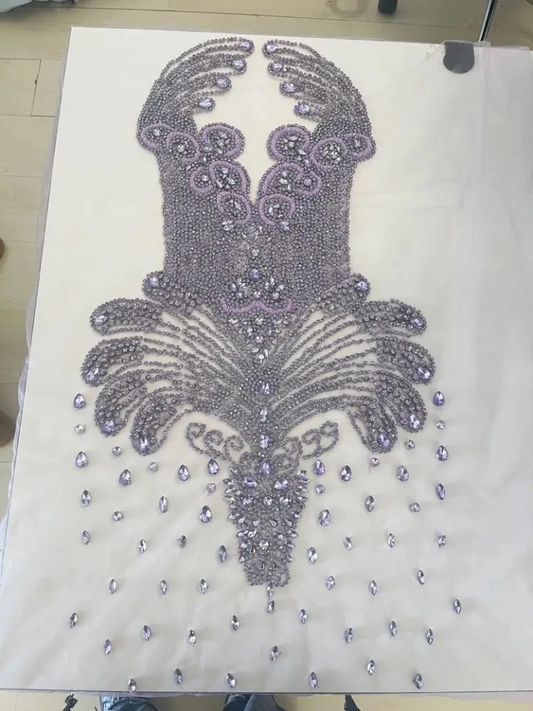 

2026 Sparkly Diamond Prom Dress with Beads Crystals Long Rhinestones Luxury Birthday Party Customized Gown Wedding Evening Dress