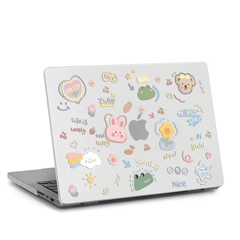 Dopamine Cute Creative Laptop Case For Macbook Neo 2026 A3404 Air 13 15 M4 M5 A3448 Touch Bar ID Pro 14 A3426 Mac 16 inch Cover